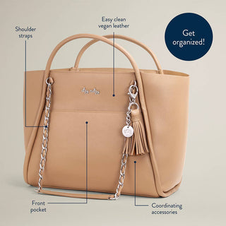 Itzy Ritzy Boss Tote Diaper Bag - Chai Latte