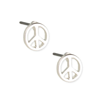 Little Peace Sign Post Earrings