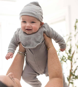 Burt's Bees Baby Organic Jumpsuit, Bib & Hat Set - Quarry
