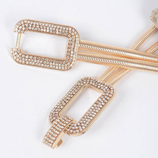 Date Night Double Link Rhinestone Stretch Belt