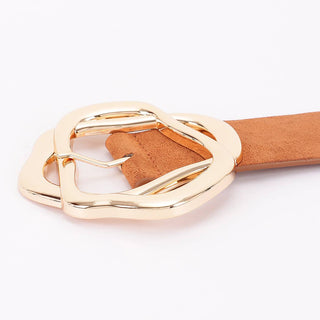 Sunday Drive Golden Swirl Buckle Belt