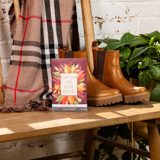 Love with Fall scented sachet styled in the home