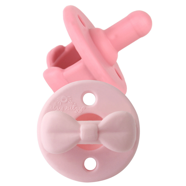 Itzy Ritzy Sweetie Soother™ Pacifier Sets (2-pack): Toast + Buttercream Braids