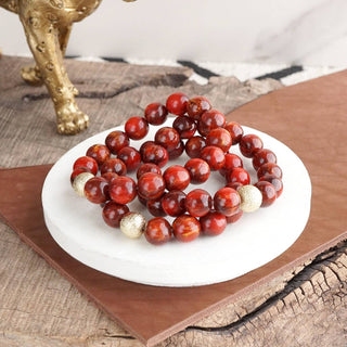 Fall Glow Chunky Beaded Bracelet Set – Set of 3