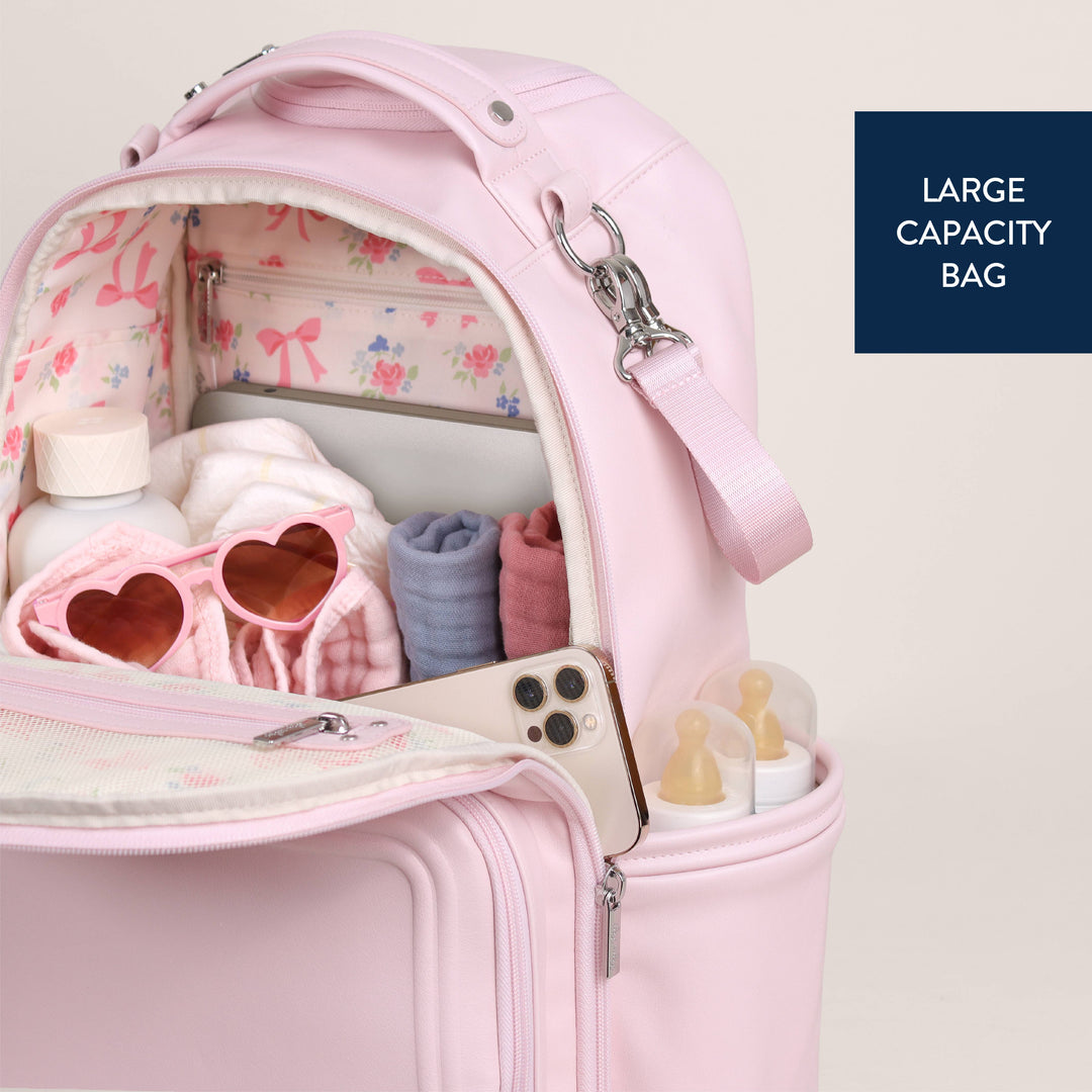 Itzy Ritzy - *NEW* Ribbons & Roses Boss Plus™ Backpack Diaper Bag