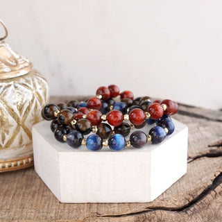 Fall Glow Beaded Stretch Bracelet – Single