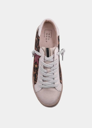 Shu Shop Leopard Print Star Sneakers | Low-Top Fashion Sneakers
