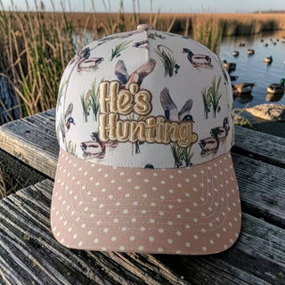 He's Hunting Duck Print Trucker Hat