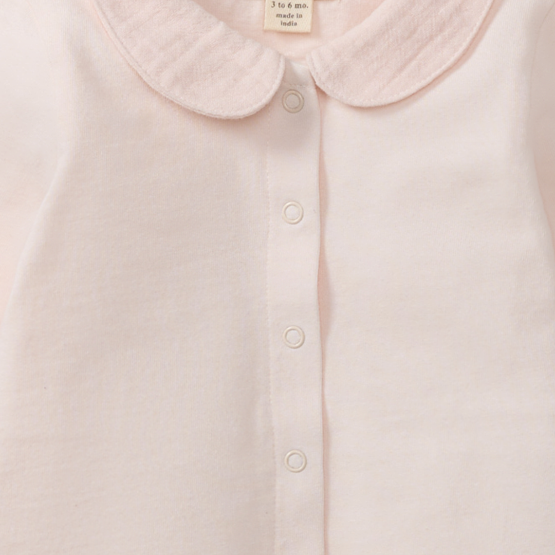 Burt's Bees Baby - Muslin Collar Infant Girl Jumpsuit