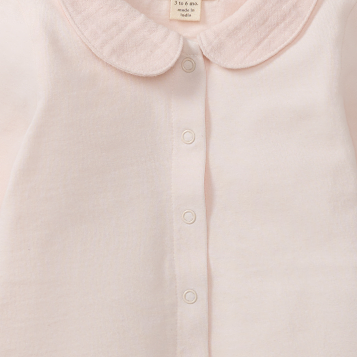 Burt's Bees Baby - Muslin Collar Infant Girl Jumpsuit