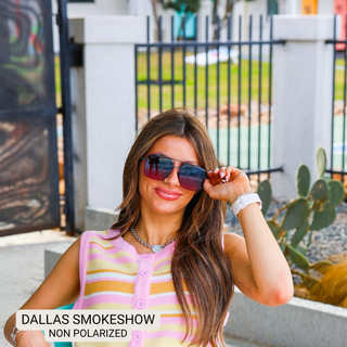 DAX Eyewear | Dallas Modern Aviator Sunglasses | Brown, Black Ombré & Smokeshow UV400