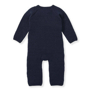 Burt's Bees Baby Quilted Bee Wrap-Front Jumpsuit - Midnight