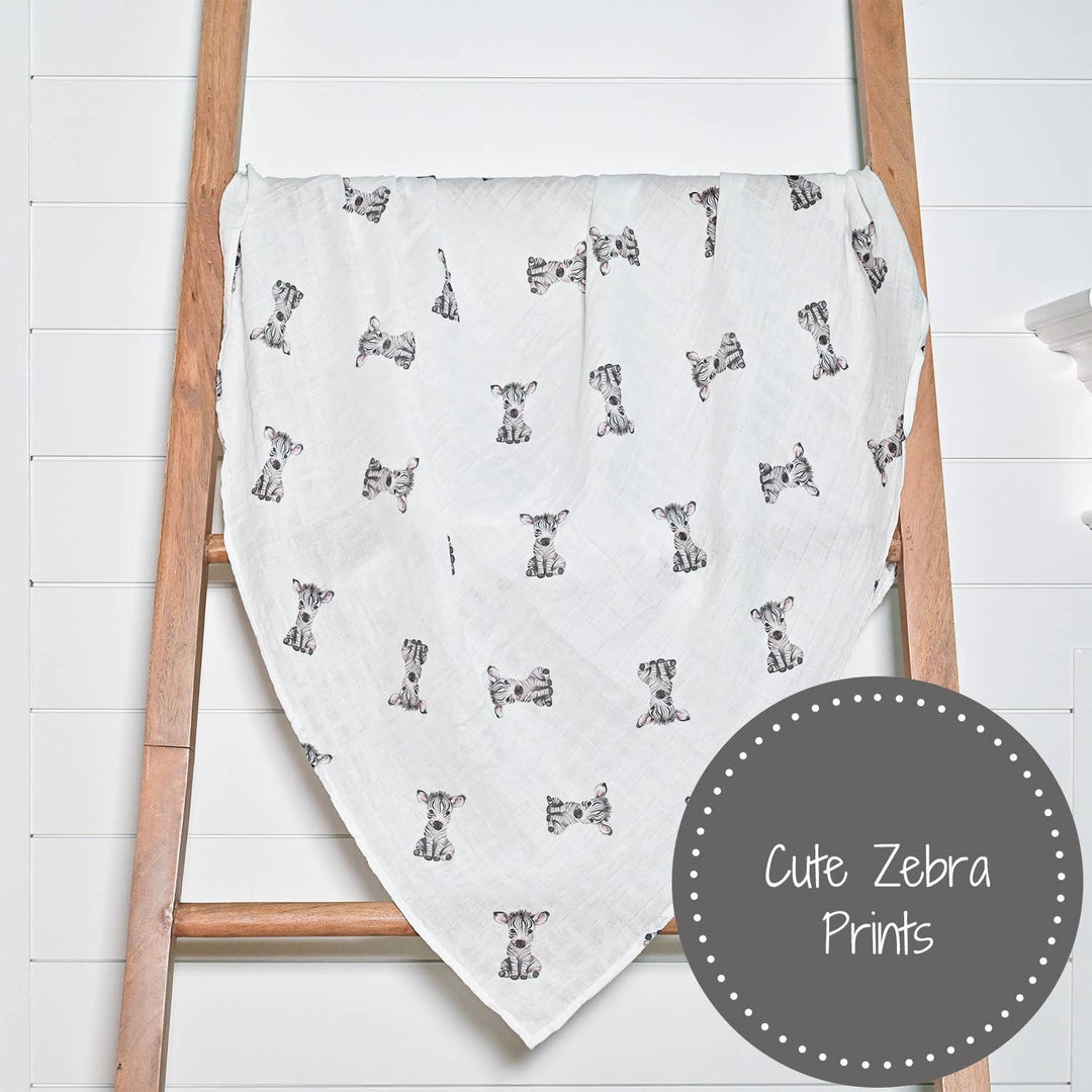 Baby Zebra Muslin Swaddle Baby Blanket