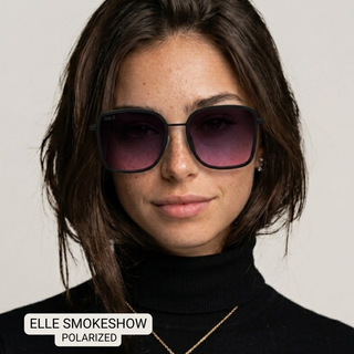 DAX Elle Polarized Oversized Square Sunglasses
