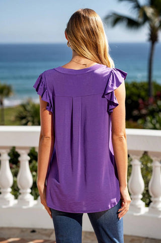 Dear Scarlett Lizzy Flutter-Sleeve Top