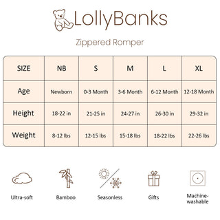LollyBanks Bear Hugs Bamboo Baby Pajamas