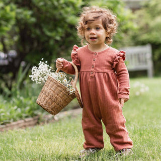 Burt's Bees Baby Dotted Rib Infant Jumpsuit