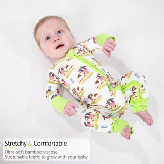 LollyBanks Moo Moo Here Bamboo Baby Pajamas