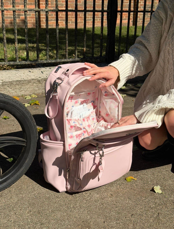 Itzy Ritzy - *NEW* Ribbons & Roses Boss Plus™ Backpack Diaper Bag