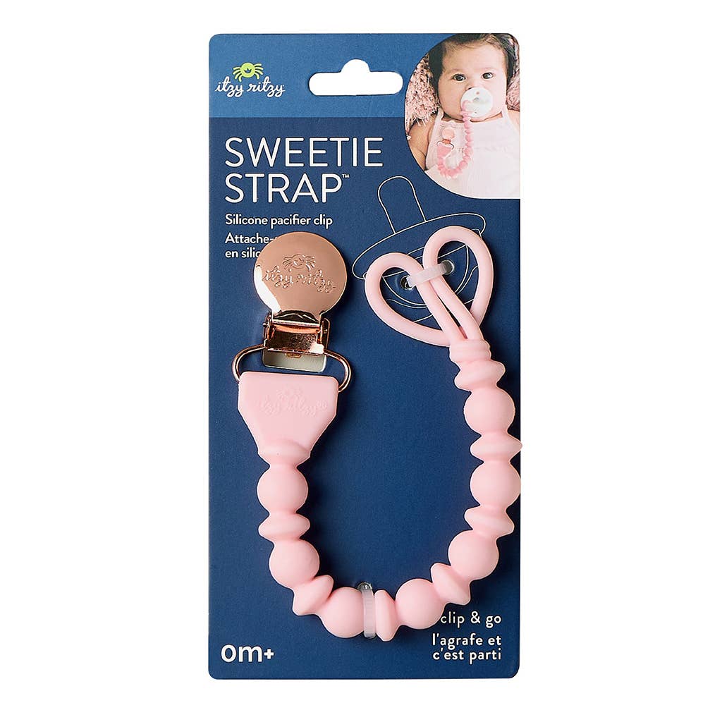 Itzy Ritzy - Sweetie Strap™ Silicone One-Piece Pacifier Clips