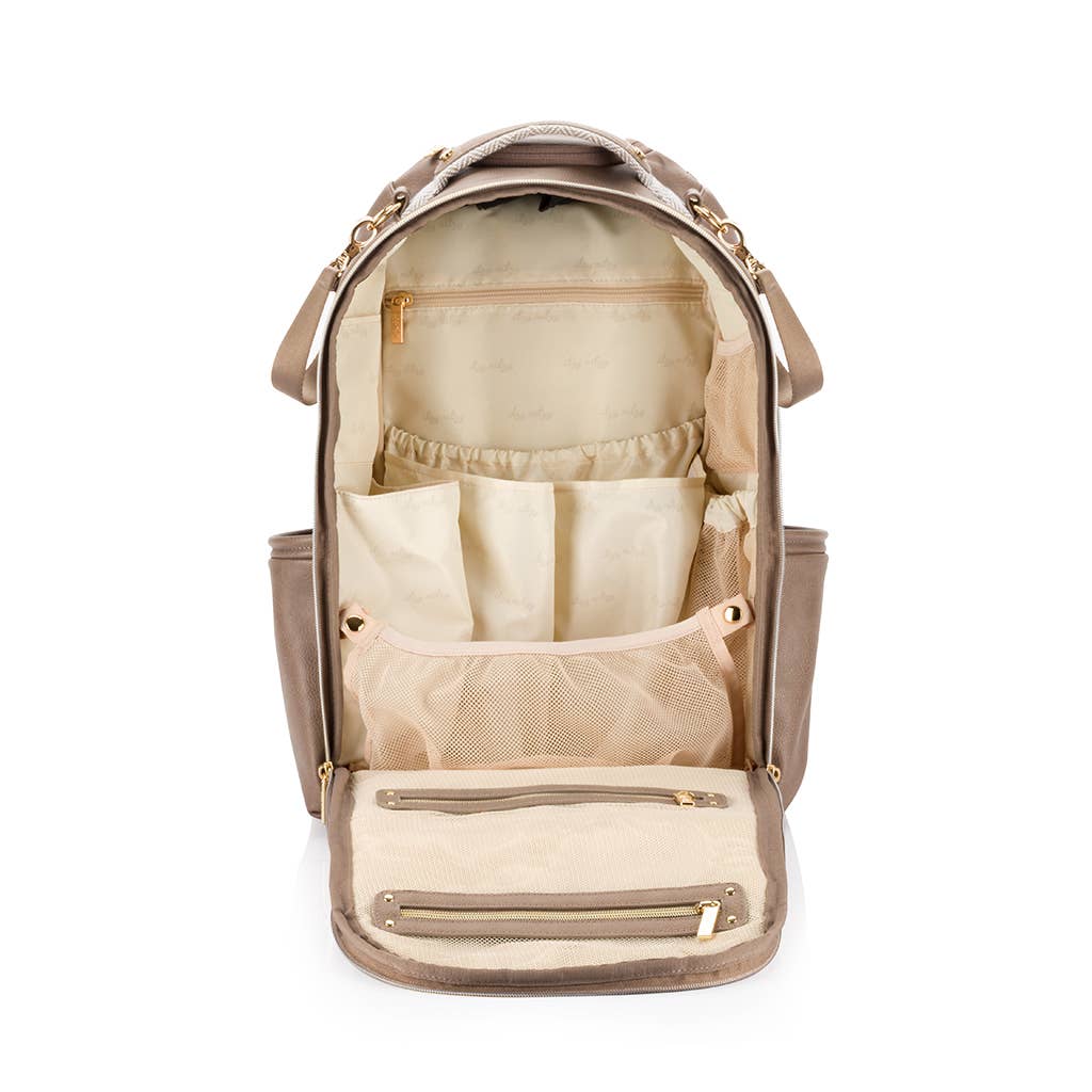 Itzy Ritzy - Vanilla Latte Boss Plus™ Backpack Diaper Bag