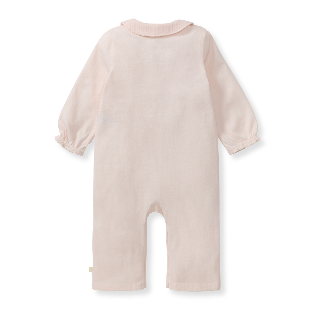 Burt's Bees Baby - Muslin Collar Infant Girl Jumpsuit