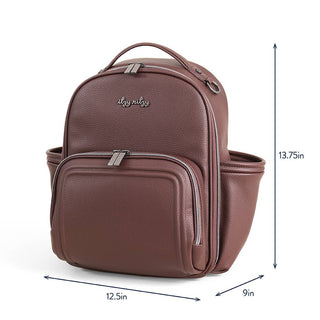 Itzy Ritzy Mini Plus Diaper Backpack - Espresso
