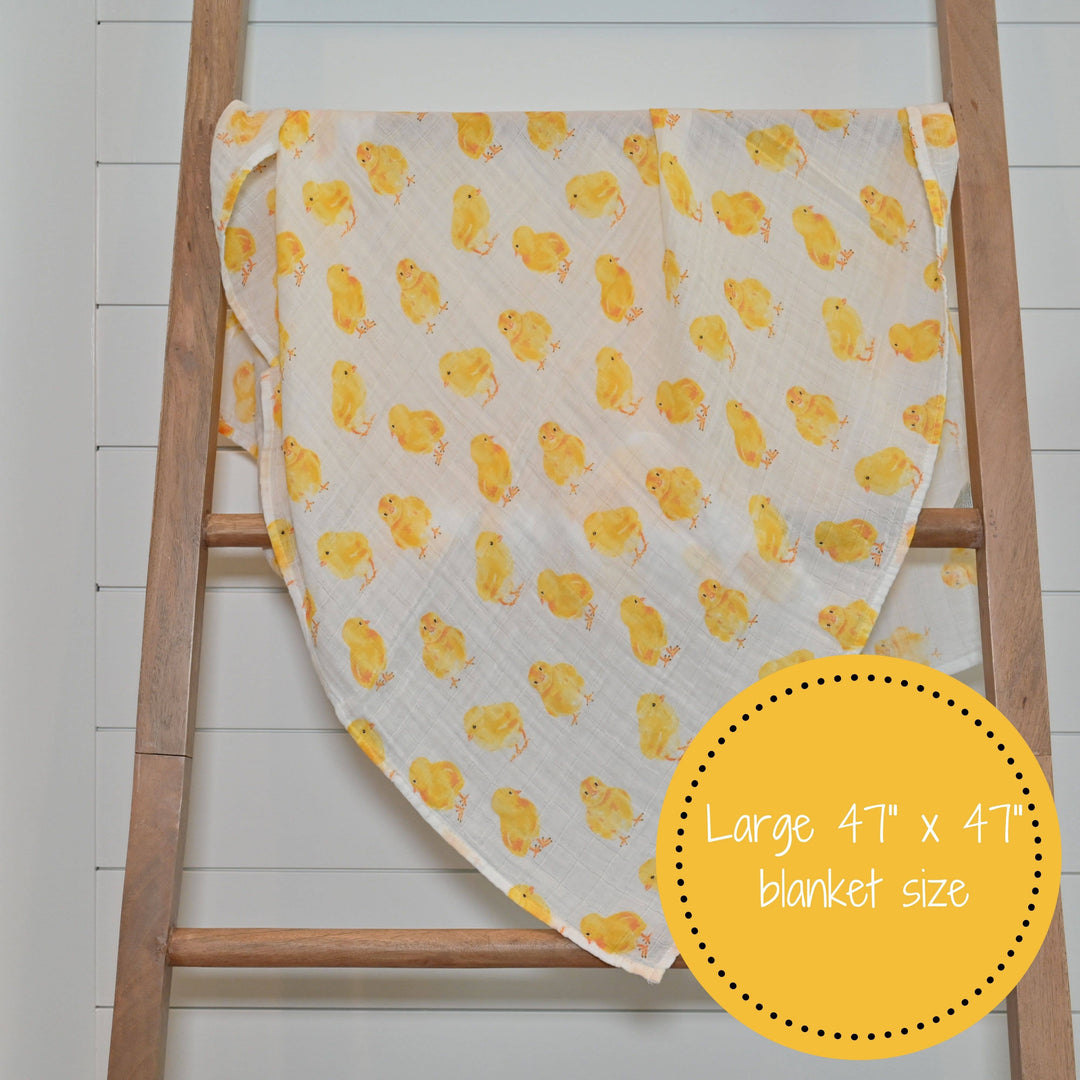 Peep Peep Baby Chics Muslin Swaddle Baby Blanket