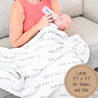 LollyBanks Child of God Muslin Baby Quilt