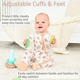 LollyBanks Bear Hugs Bamboo Baby Pajamas