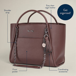 Itzy Ritzy Boss Tote Diaper Bag - Espresso