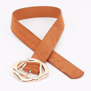 Sunday Drive Golden Swirl Buckle Belt