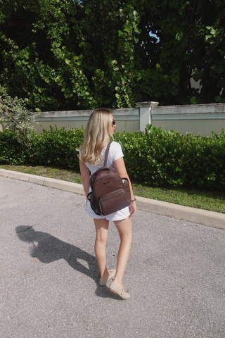 Itzy Ritzy Mini Plus Diaper Backpack - Espresso
