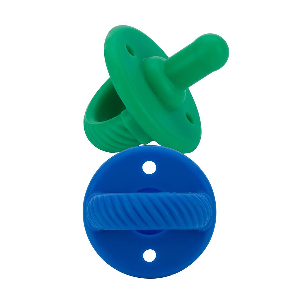 Itzy Ritzy Sweetie Soother™ Pacifier Sets (2-pack): Toast + Buttercream Braids