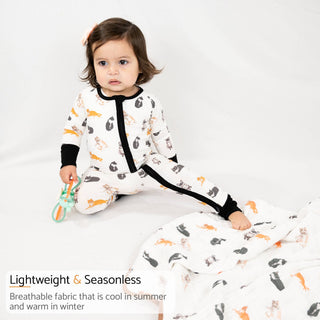 LollyBanks Here Kitty Kitty Bamboo Baby Pajamas
