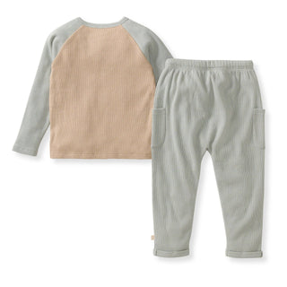 Burt's Bees Baby Organic Thermal Tee & Pants Set