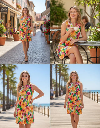 Dear Scarlett Lizzy Floral Tank Dress