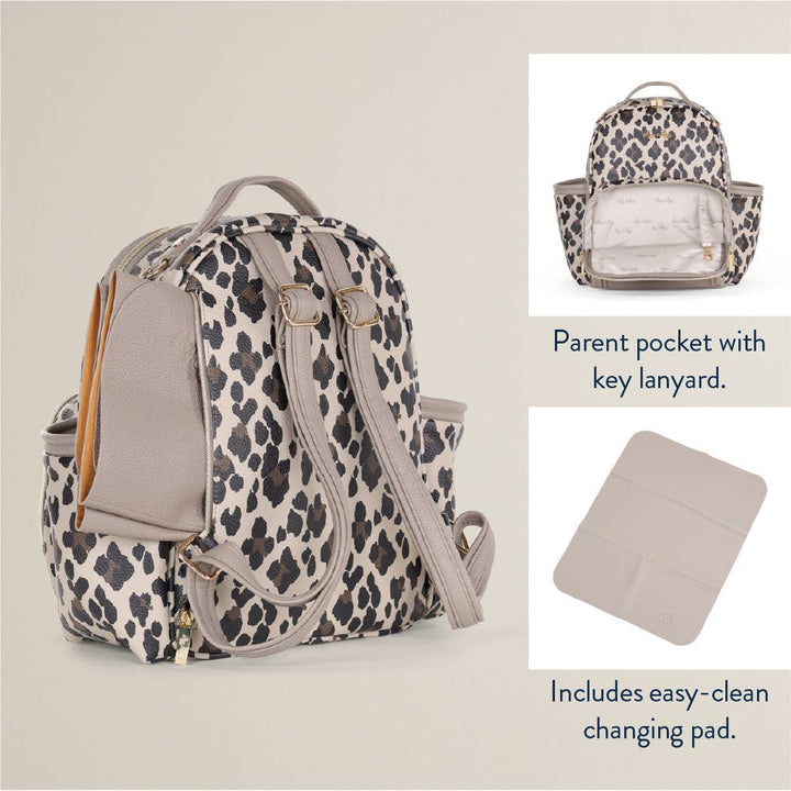 Itzy Ritzy - Leopard Itzy Mini Plus™ Backpack Diaper Bag