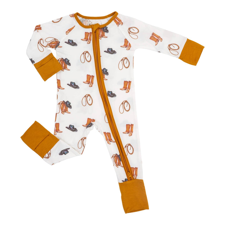 Life Is Better In Boots Bamboo Baby Sleeper Pajamas
