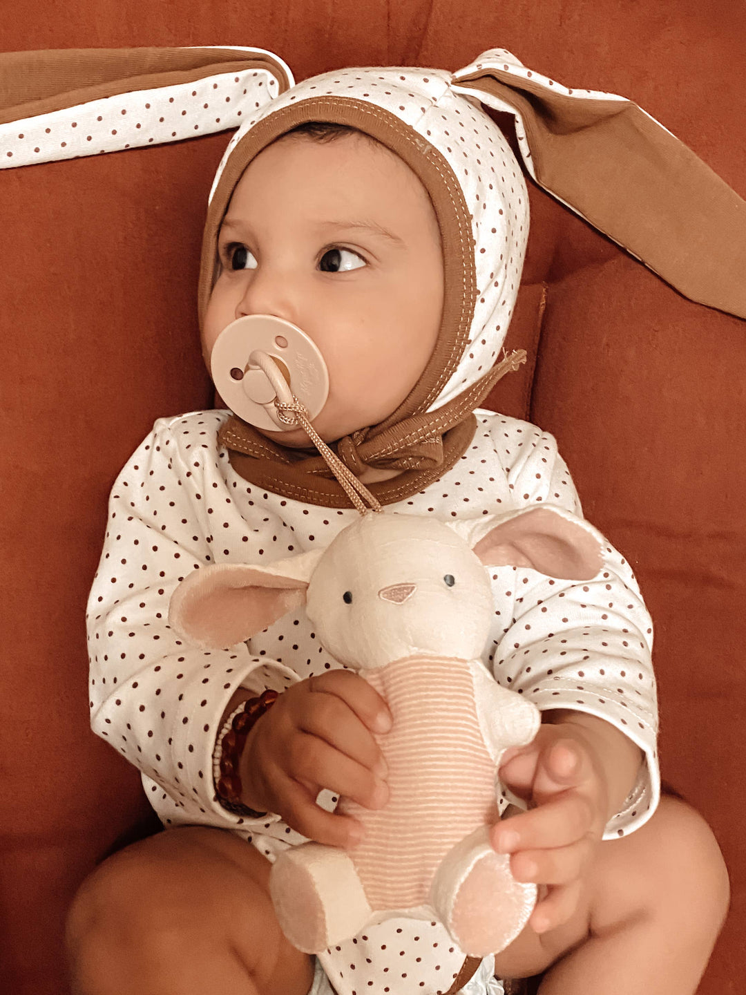 Itzy Ritzy Bitzy Pal Natural Rubber Pacifier & Plush: Bunny