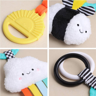 Itzy Ritzy Bitzy Busy Ring Teething Toy | High Contrast
