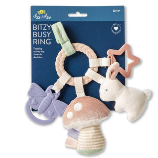 Itzy Ritzy Bitzy Busy Ring Teething Toy | Bunny