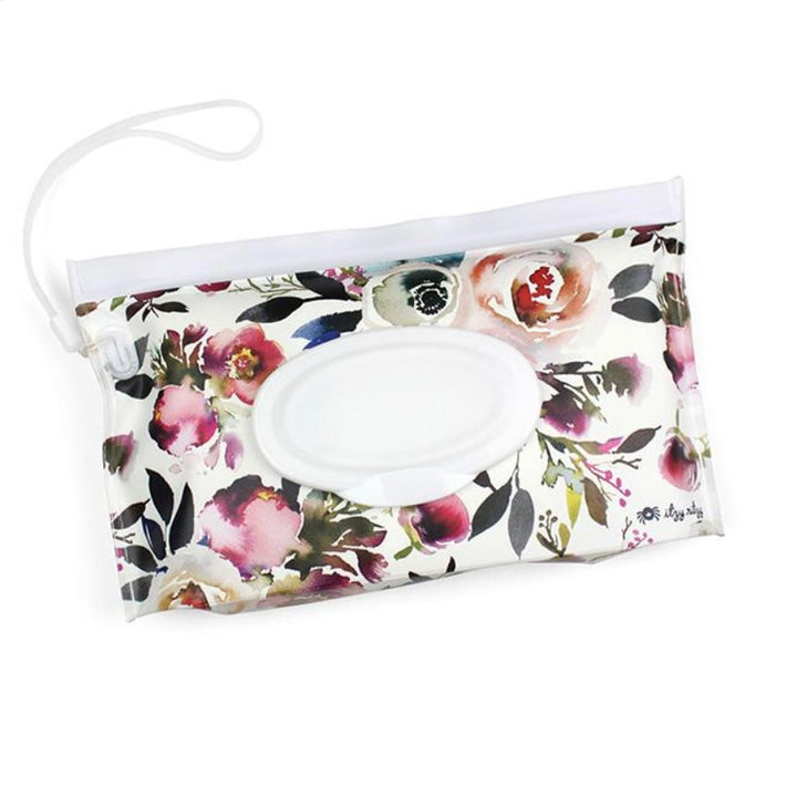 Itzy Ritzy Take & Travel™ Pouch Reusable Wipes Cases: Blush Floral