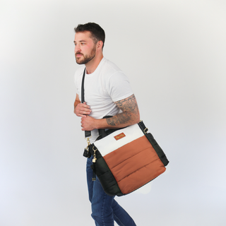 Itzy Ritzy Dream Convertible Diaper Bag | Coffee & Cream