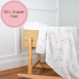 LollyBanks NICU Graduate Muslin Swaddle Blanket