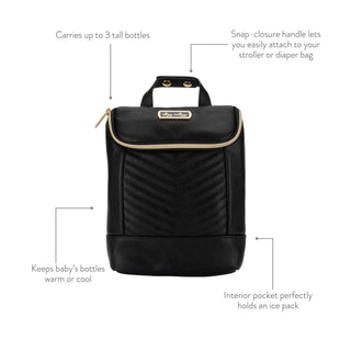Itzy Ritzy Chill Like a Boss Insulated Bottle Bag | Coffee & Cream