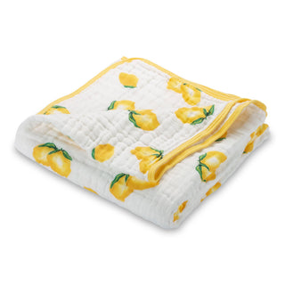 LollyBanks Main Squeeze Lemon Muslin Baby Quilt