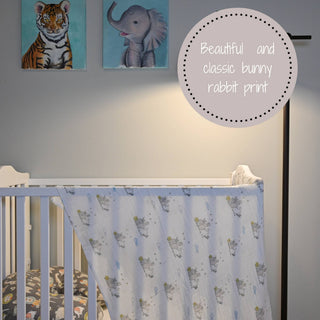 LollyBanks SomeBunny Loves You Easter Muslin Swaddle Blanket