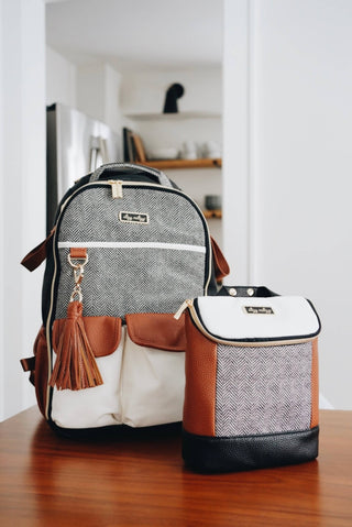 Itzy Ritzy Chill Like a Boss Insulated Bottle Bag | Coffee & Cream