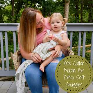 LollyBanks Relaxing Eucalyptus Muslin Swaddle Blanket